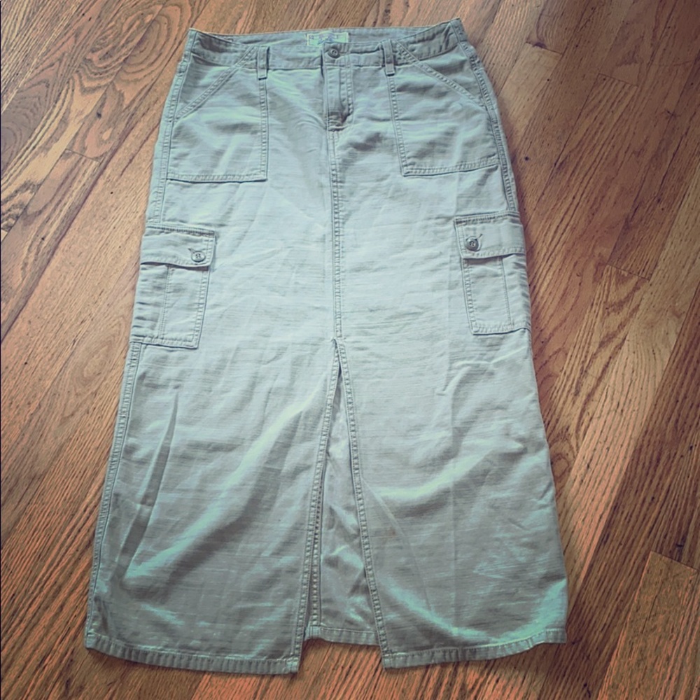 levi strauss khaki cargo skirt